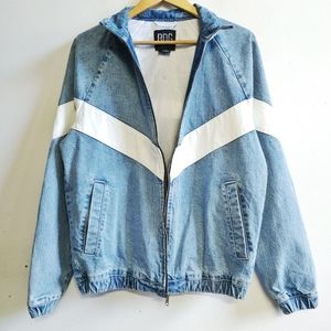 bdg meadowland denim track jacket